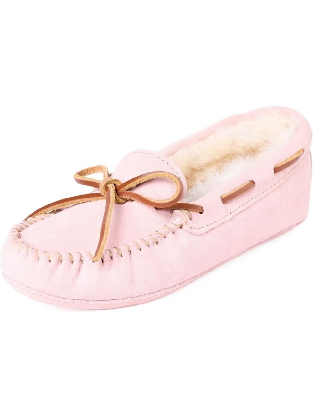 Cozy Sheepskin Leather Moccasins for Women - Soft Sole, Indoor/Outdoor Comfort
